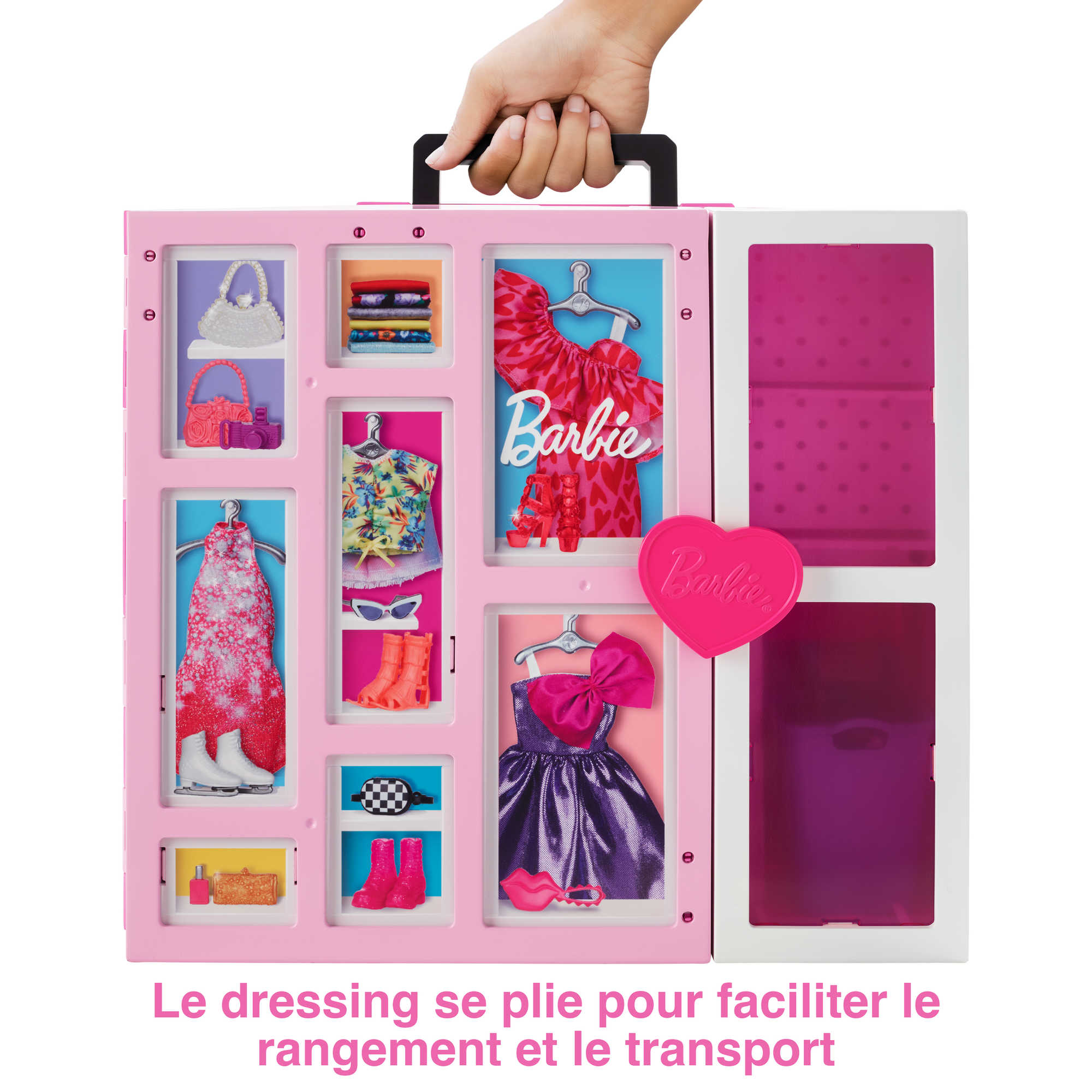 Barbie - Poupée Et Coffret Dressing Deluxe - Poupée Mannequin - 3 Ans Et +