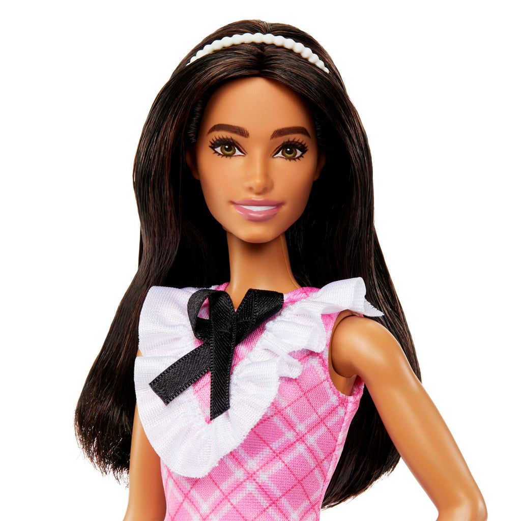 Barbie Fashionistas-Puppe Nr. 209 Mit Schwarzem Haar Und Karokleid