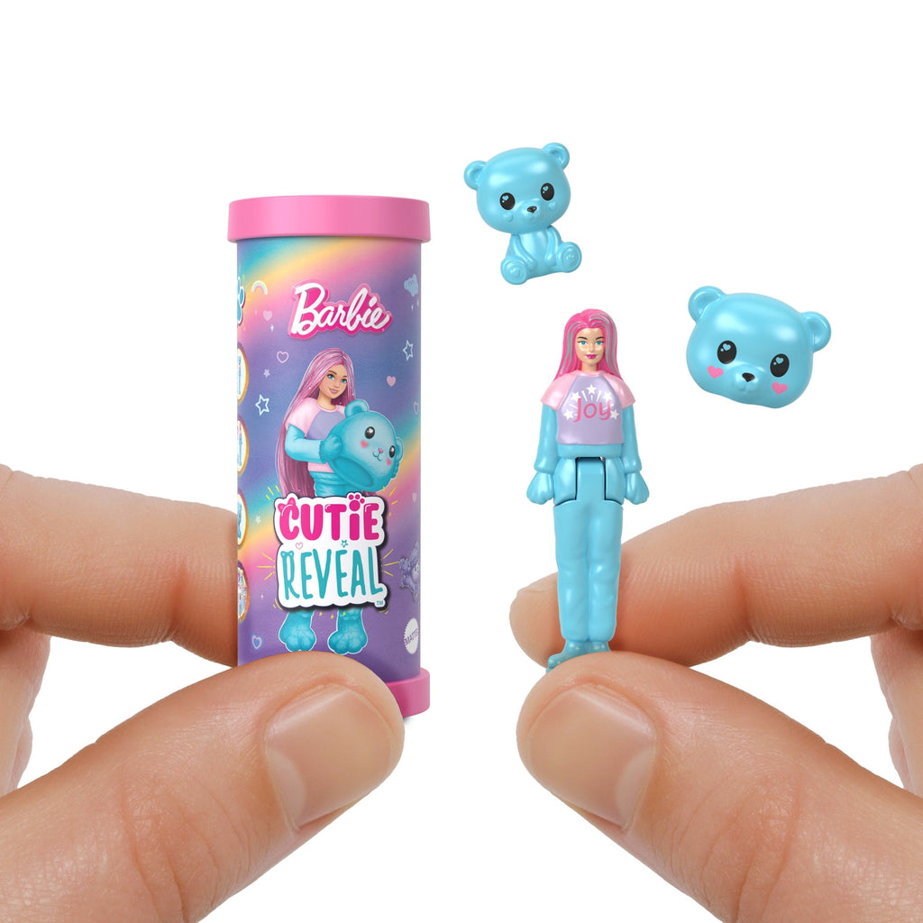 Barbie Mini Barbieland Cutie Reveal Pop En Huisdier, 4 Cm, Cozy Cute Tees Serie (Stijlen Kunnen Variëren)