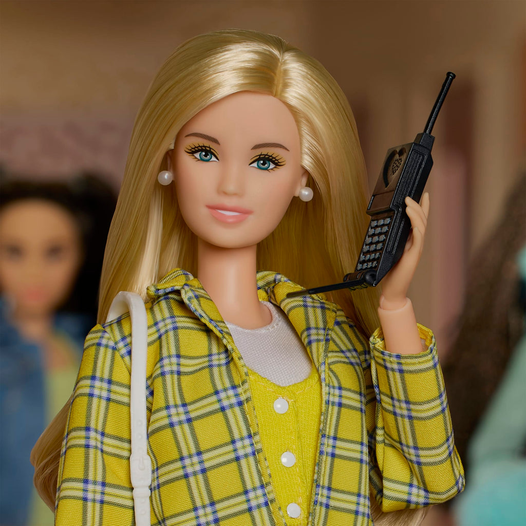 Barbie Signature Clueless Cher Collector Doll With Yellow Plaid Suit & Accessories
