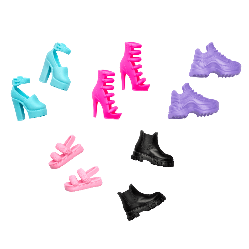 Accessoires Pour Poupée Barbie, 5 Paires De Chaussures