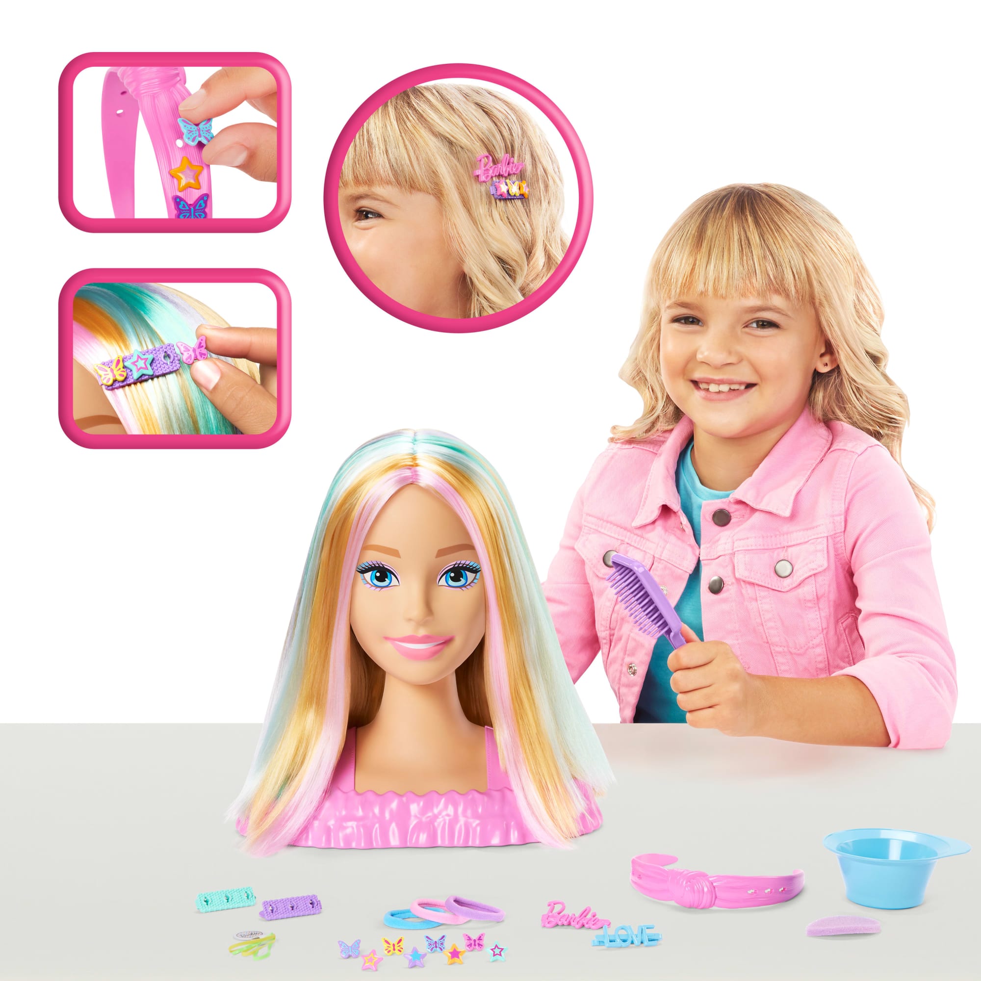Barbie-Tête À Coiffer Color Reveal-Chevelure Blonde Et Accessoires