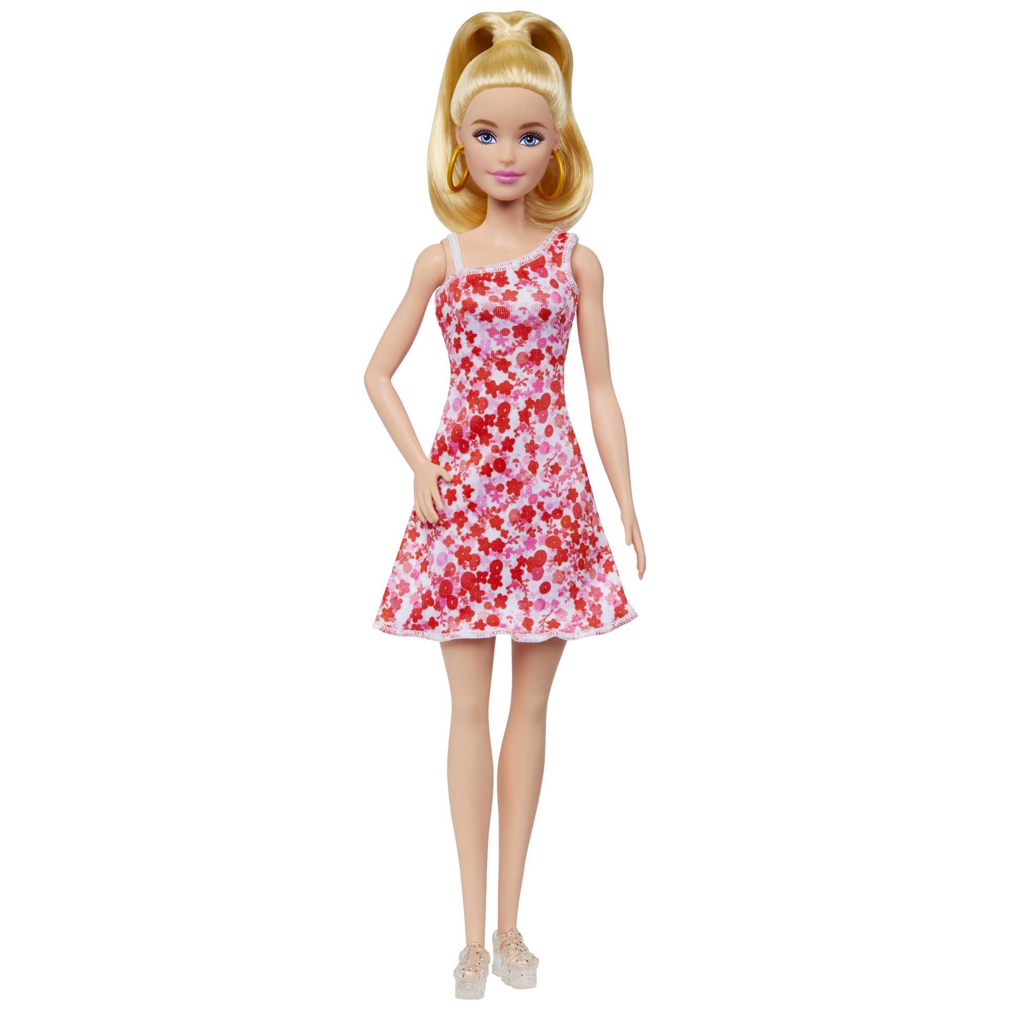 Barbie Fashionistas-Puppe Nr. 205 Mit Blondem Pferdeschwanz Und Blumenkleid