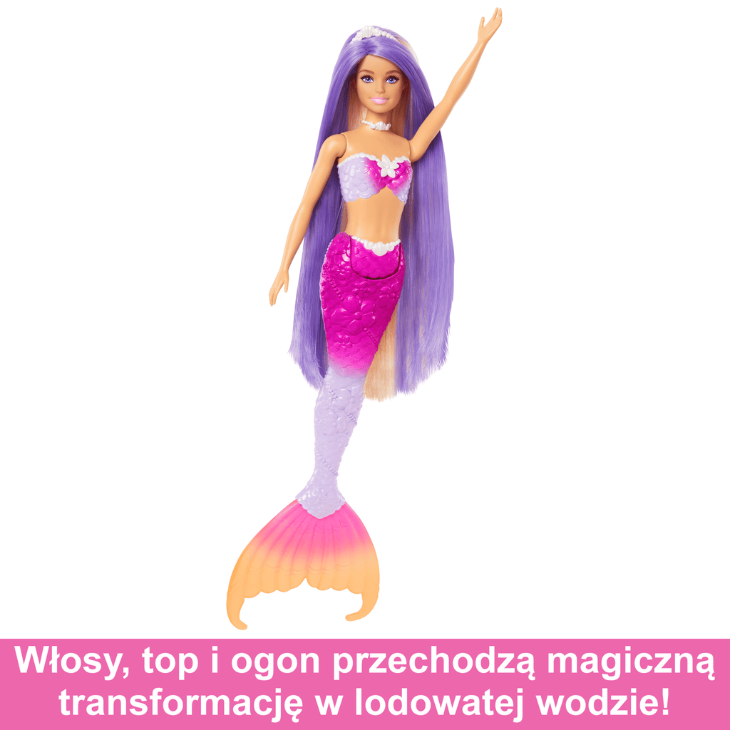 Barbie Malibu Syrenka Zmiana koloru