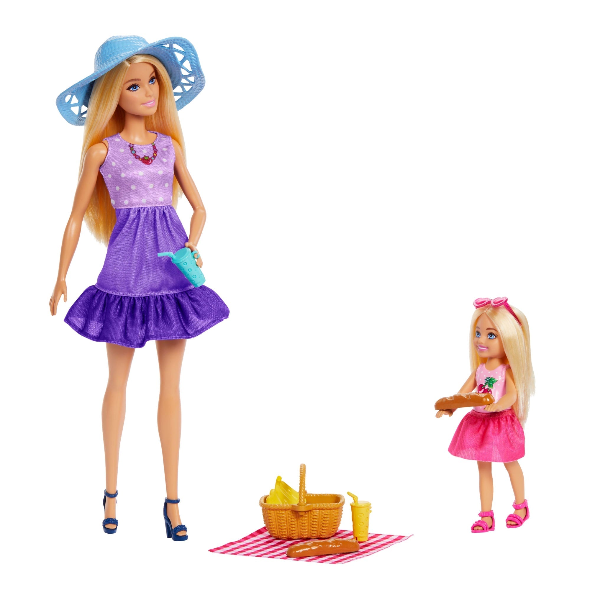 Barbie Familie En Vrienden Poppen En Accessoires, Picknick Speelset Met 2 Poppen En 9 Onderdelen