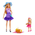 Barbie Οικογένεια Και Φίλοι Κούκλες Αξεσουάρ, Σετ Με Θέμα Το Πικνίκ Με 2 Κούκλες Και 9 Κομμάτια Παιχνιδιού