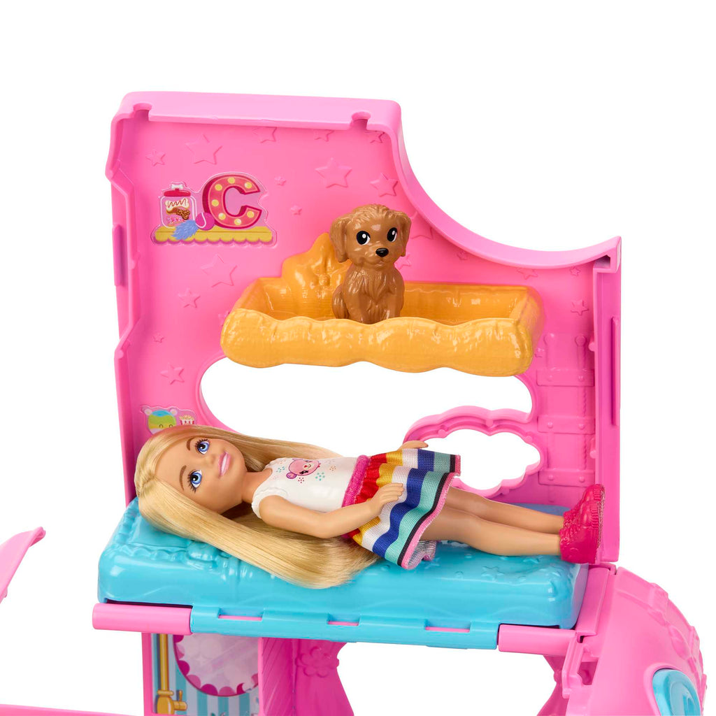 Barbie - Coffret Barbie Camping-Car De Chelsea - Poupée Mannequin - 3 Ans Et +