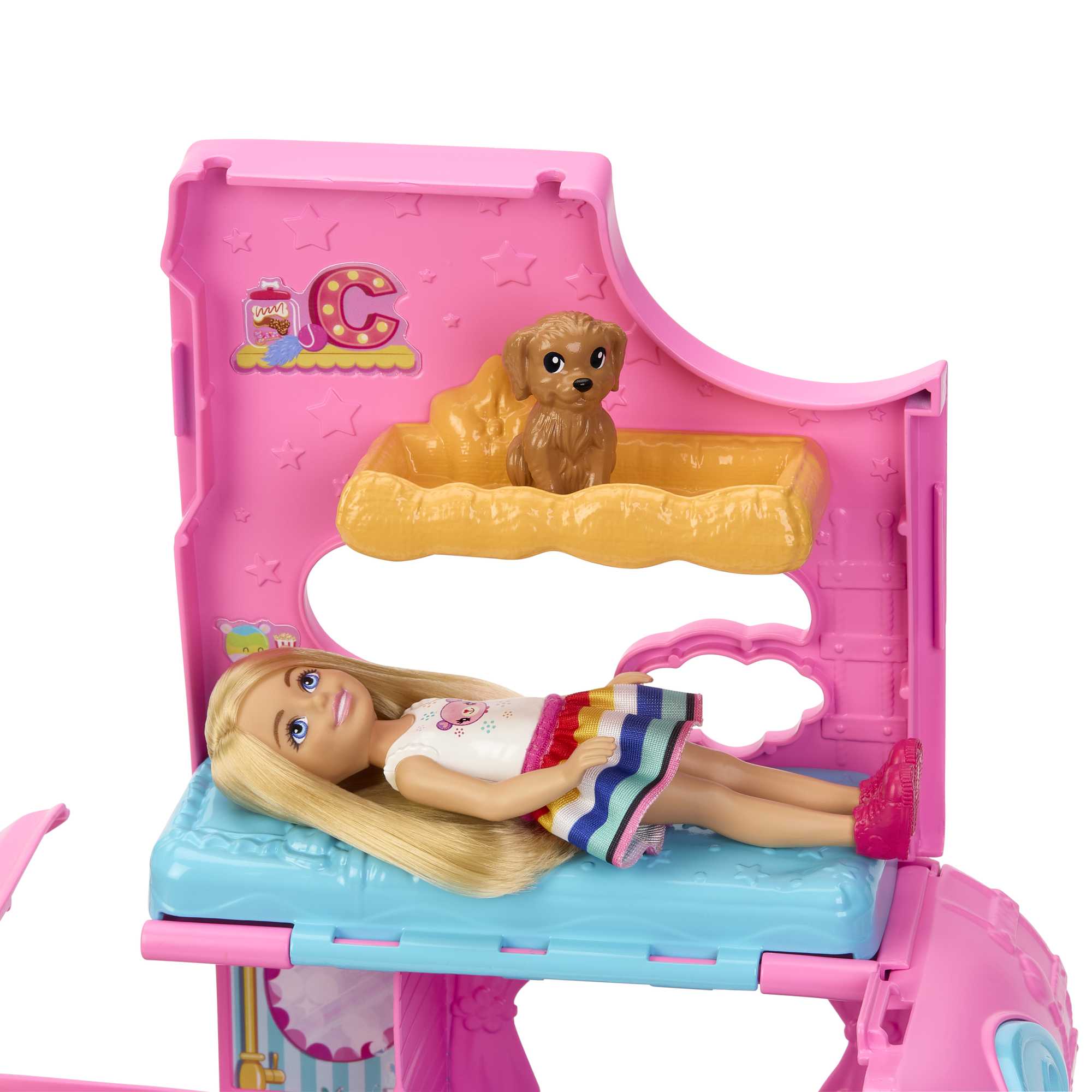Barbie - Coffret Barbie Camping-Car De Chelsea - Poupée Mannequin - 3 Ans Et +
