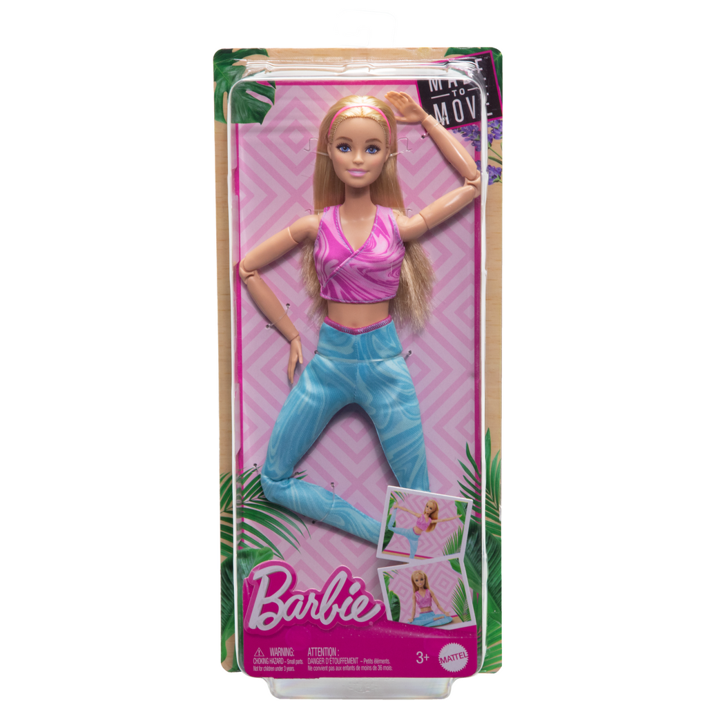 Κούκλα Barbie Αμέτρητες Κινήσεις, Ξανθιά Με Αποσπώμενο Αθλητικό Μπλουζάκι Και Κολάν, 22 Ευλύγιστα Σημεία
