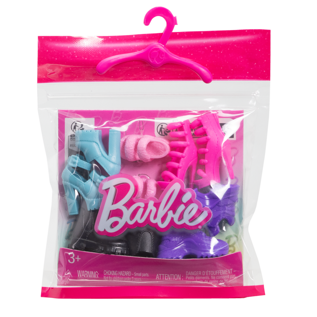 Accesorios Para Muñeca Barbie, 5 Pares De Zapatos, Incluidos Tacones, Zapatillas Y Sandalias