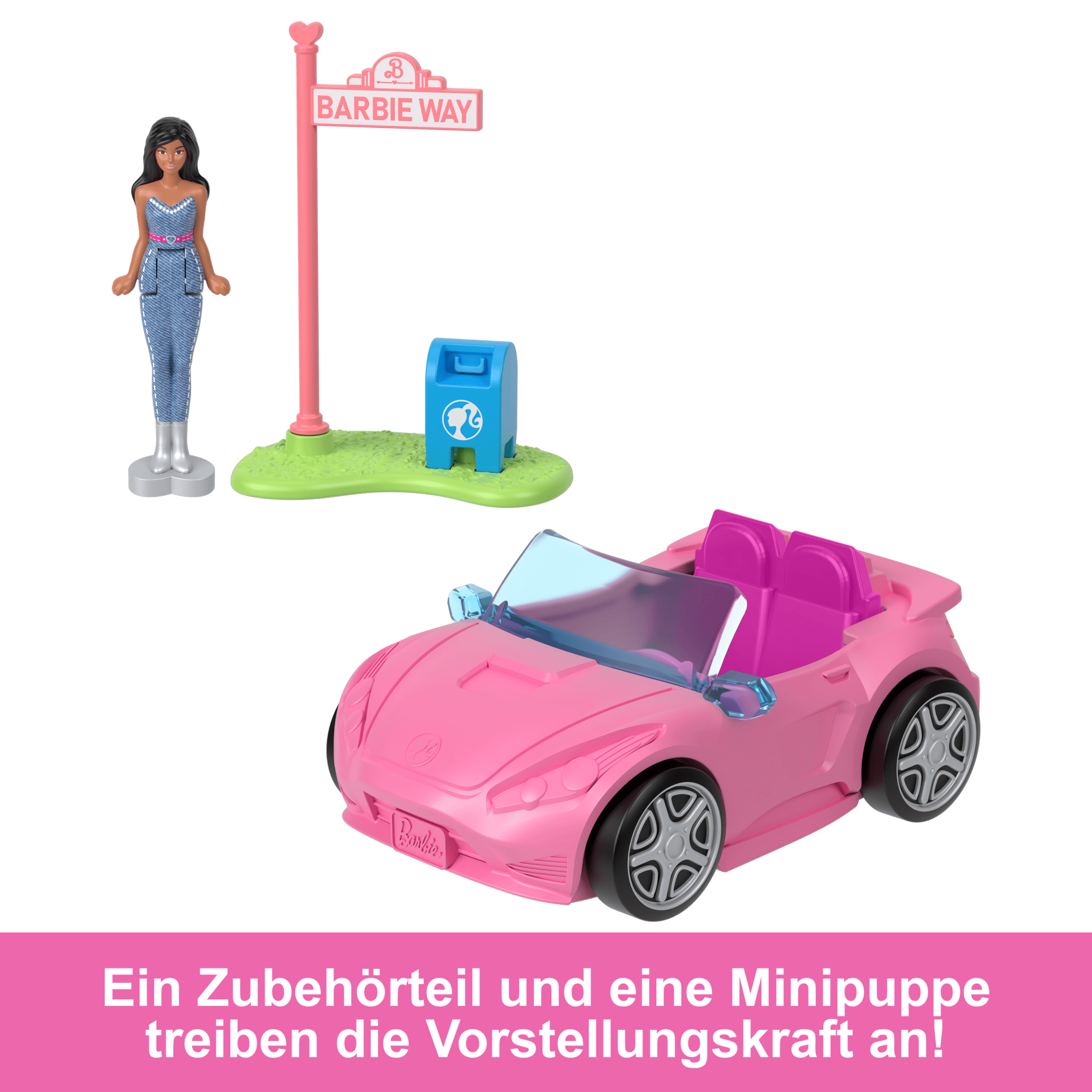 Barbie Mini Barbieland  Puppe Und Cabrio