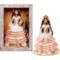 Muñeca Barbie Coleccionable De La Colección Día De Muertos 2025 De Barbie Signature Con Un Traje Color Crema Con Volantes