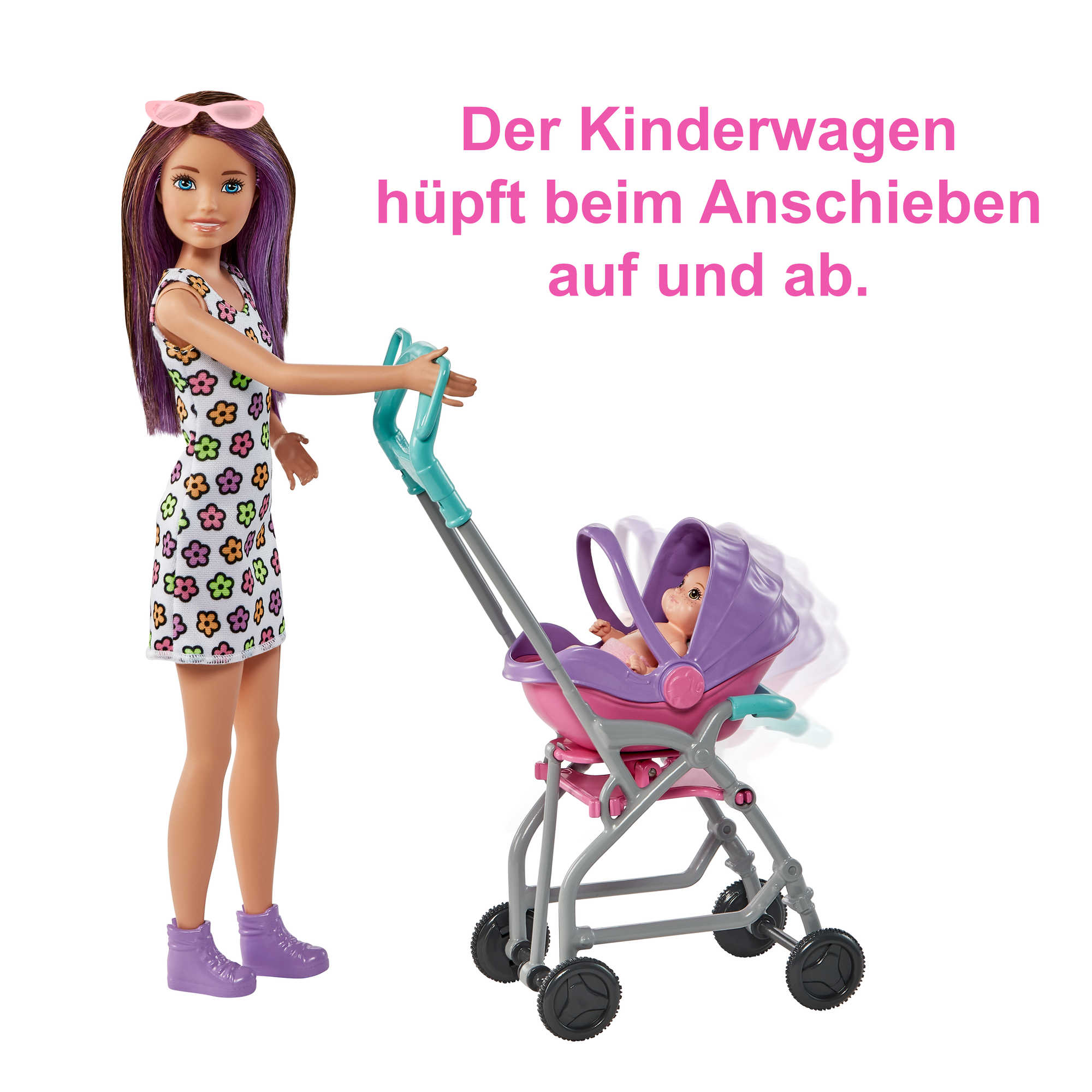 Barbie „Skipper Babysitters Inc.“-Puppe Und Kinderwagen-Spielset, Für Kinder Ab 3 Jahren