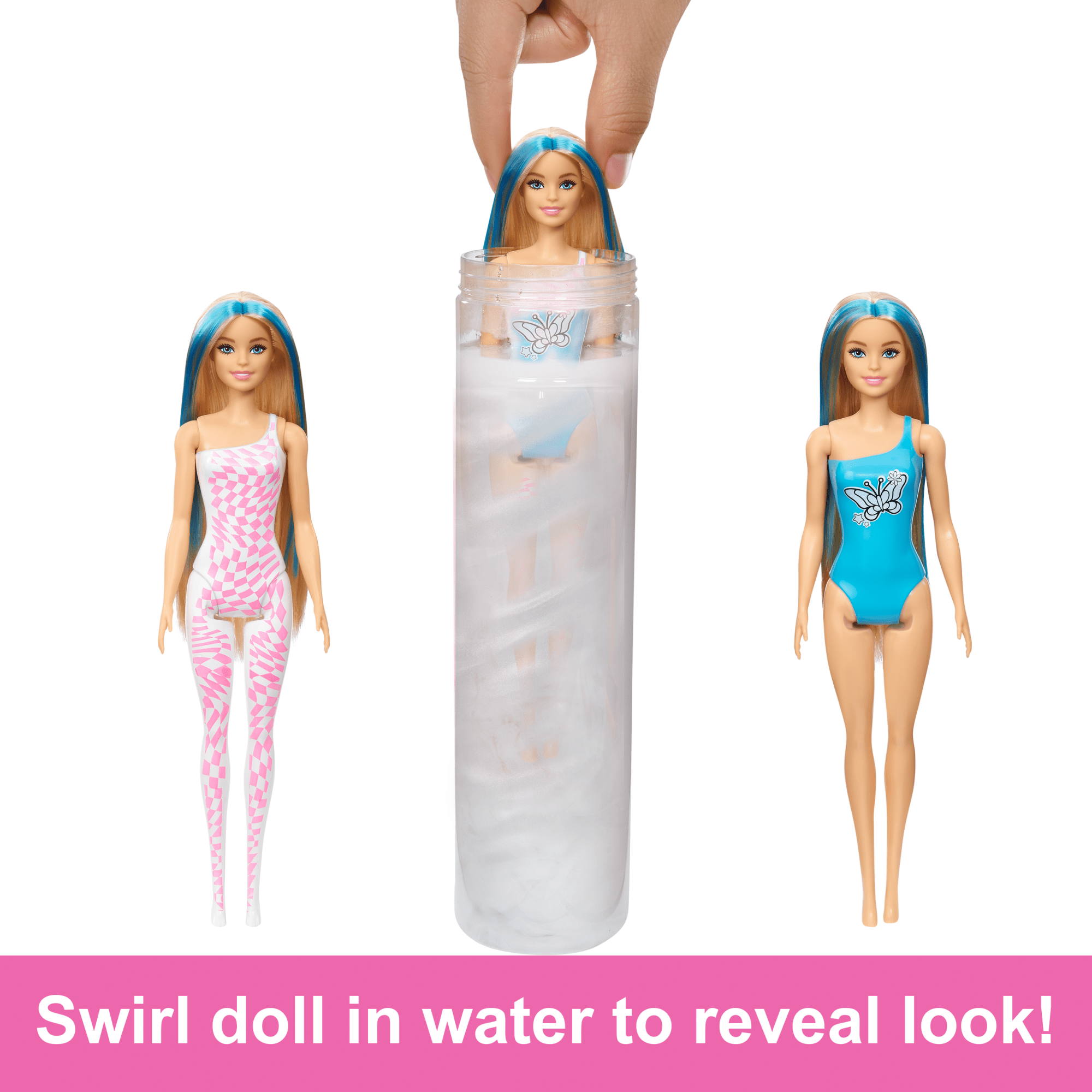 Barbie Colour Reveal Groovy-Themed Series Doll & Accessories With 6 Surprises, Color-Change Bodice