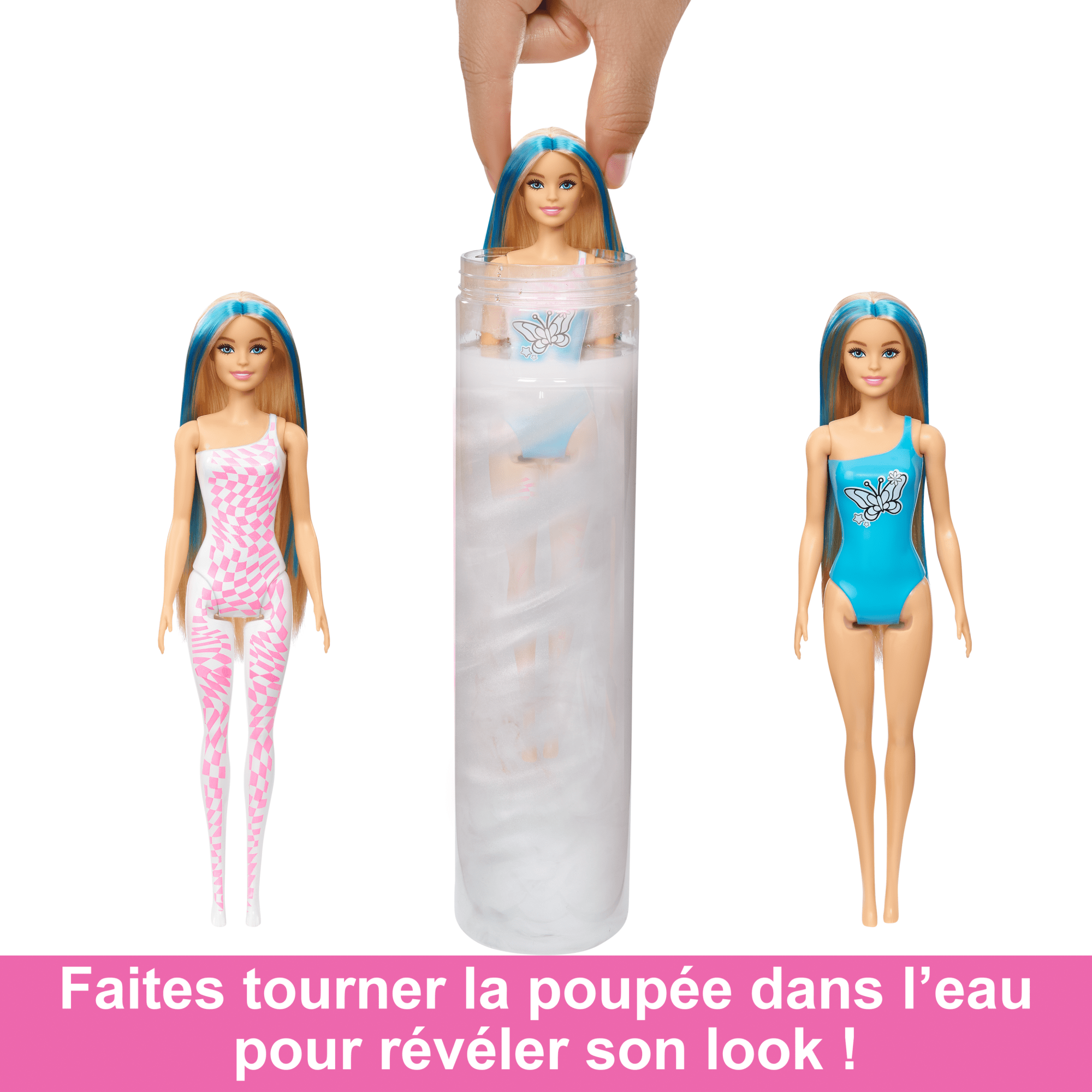 Barbie - Assortiment Poupées Color Reveal Arc-En-Ciel - Poupée Mannequin - 3 Ans Et +