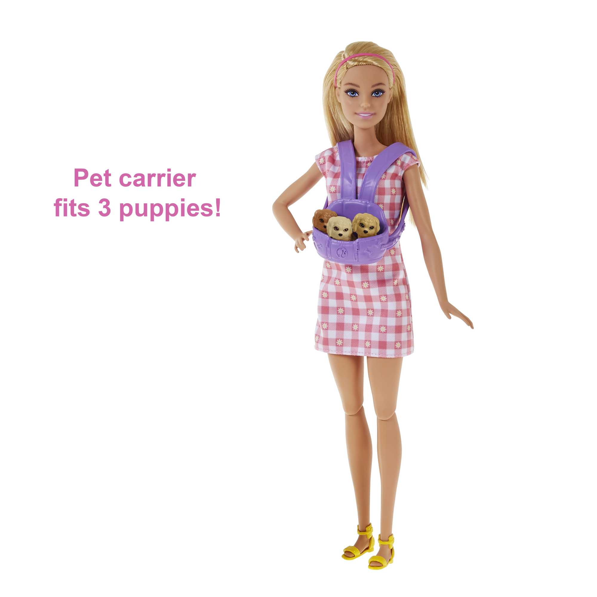 Barbie Newborn Pups Playset With Doll & Animal Toys