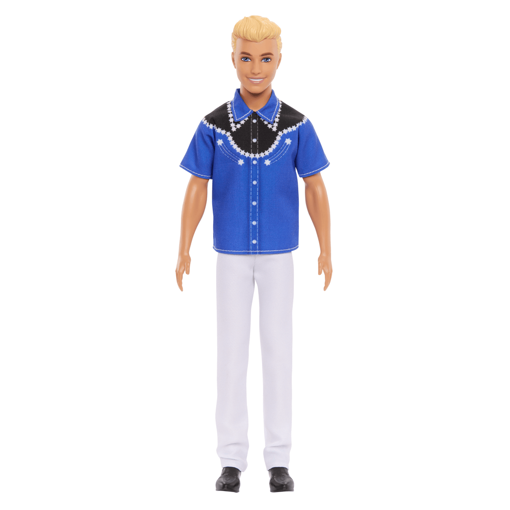 Barbie Fashionistas Ken-Puppe Nr. 226, Blonde Modepuppe Mit Westernlook, 65. Jubiläum