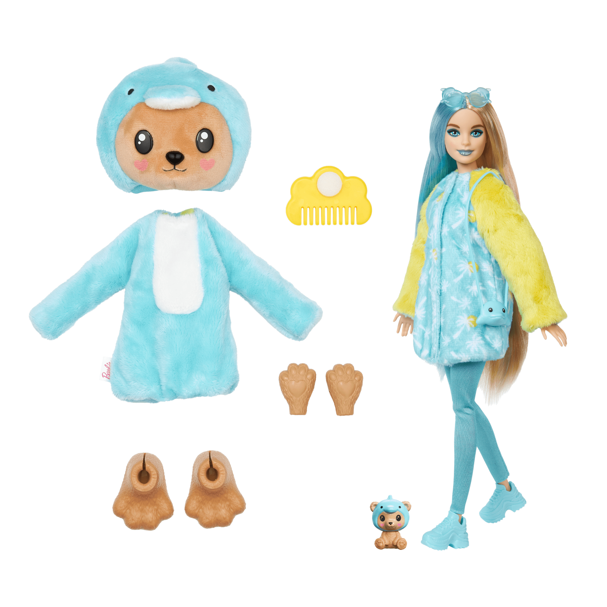 Barbie-Cutie Reveal-Poupée Sur Le Thème Des Costumes, Ourson Dauphin