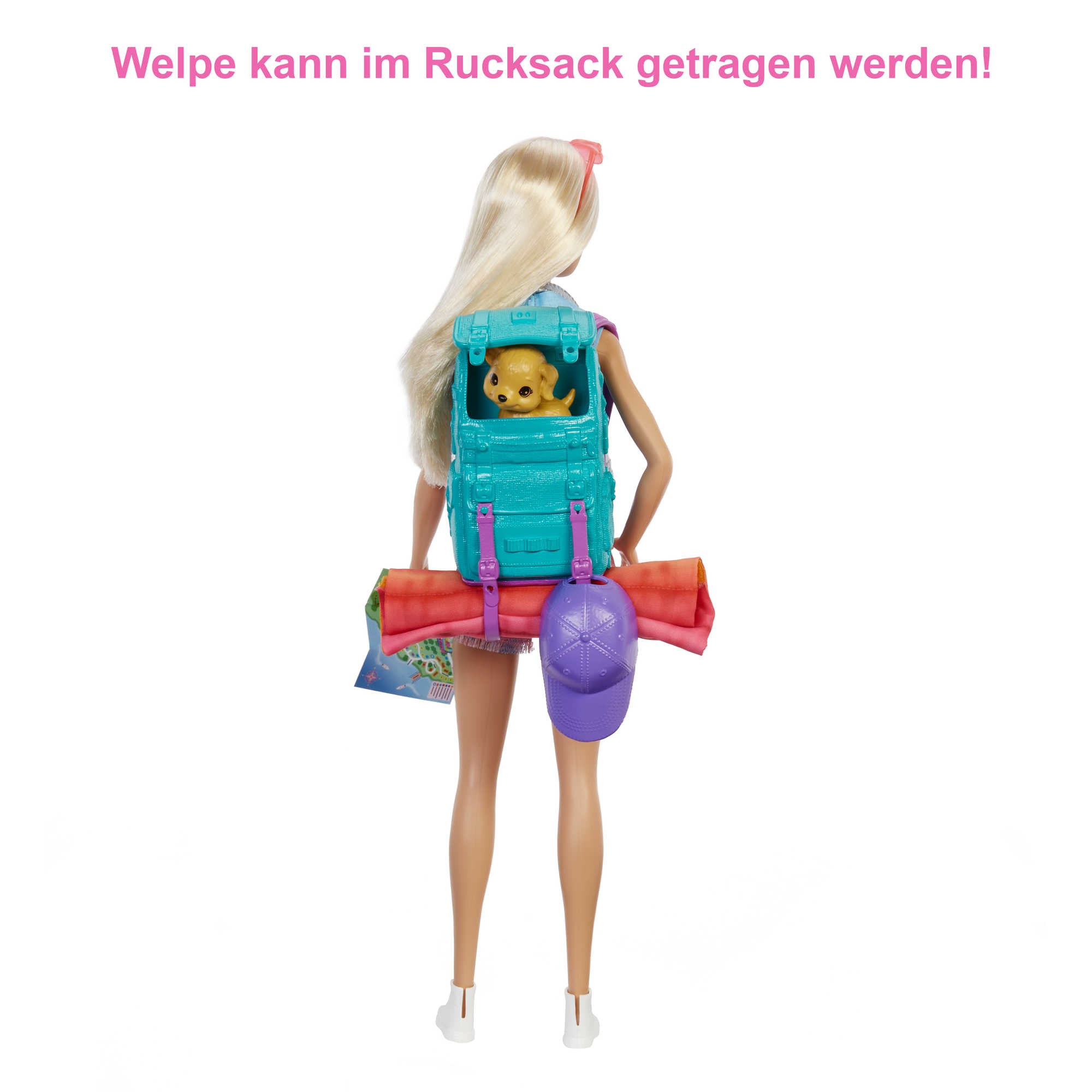 Barbie "It Takes Two Camping" Set Inkl. Malibu Puppe, Hund & Zubehör