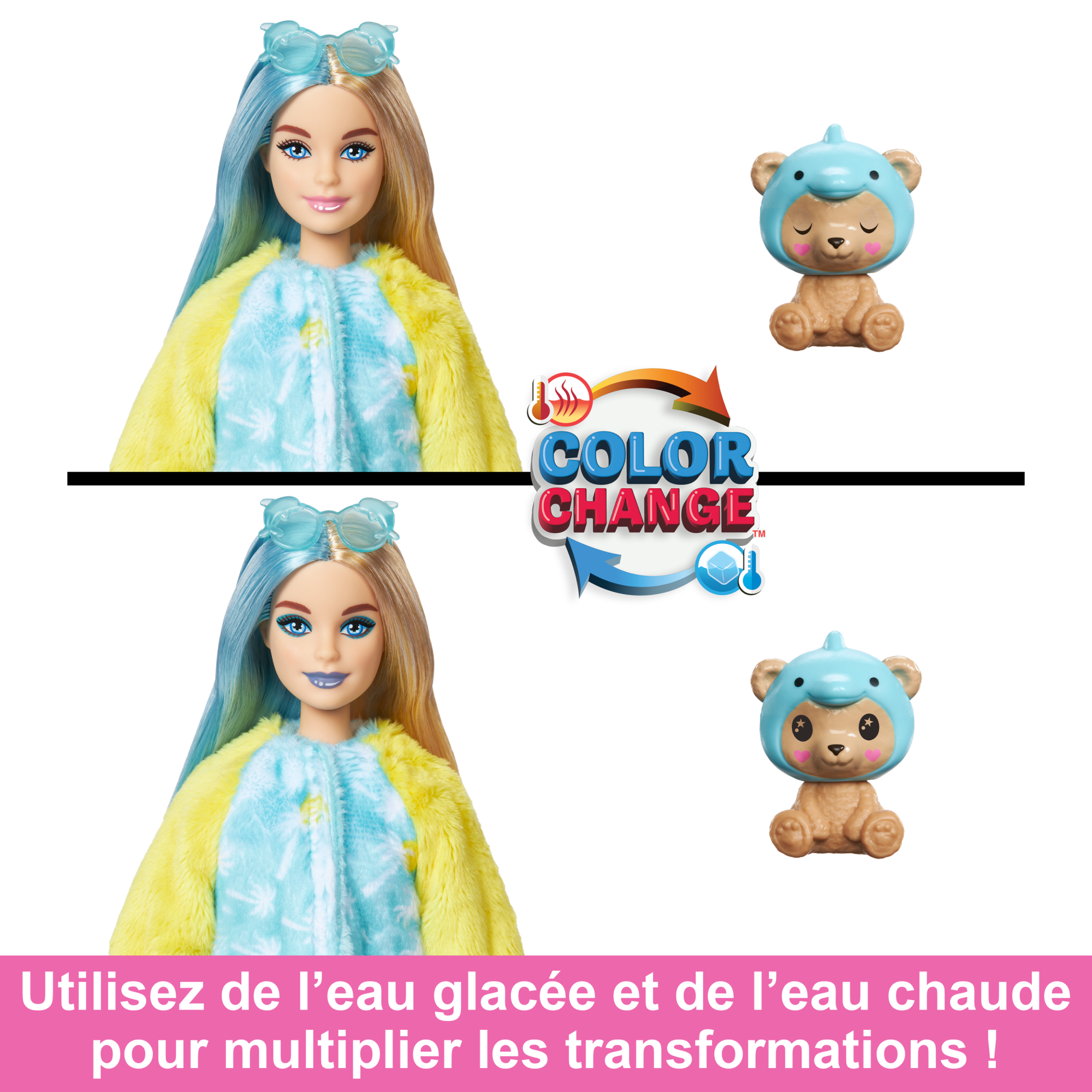 Barbie-Cutie Reveal-Poupée Sur Le Thème Des Costumes, Ourson Dauphin