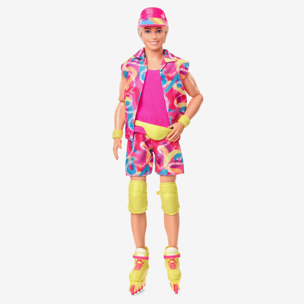 Barbie Le Film Poupée Ken Du Film Poupée Ken De Collection Portant Une Tenue De Patinage Rétro Et Des Rollers