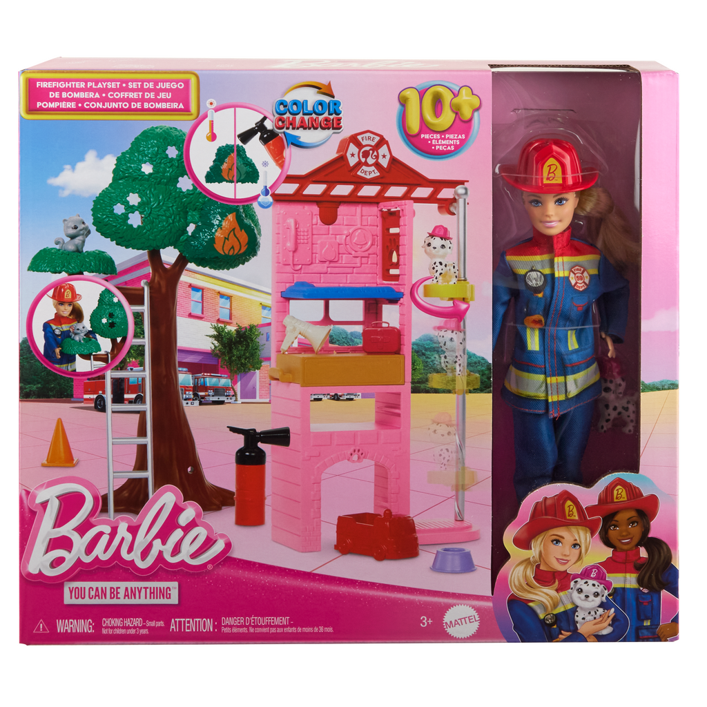 Barbie Vigile Del Fuoco Playset