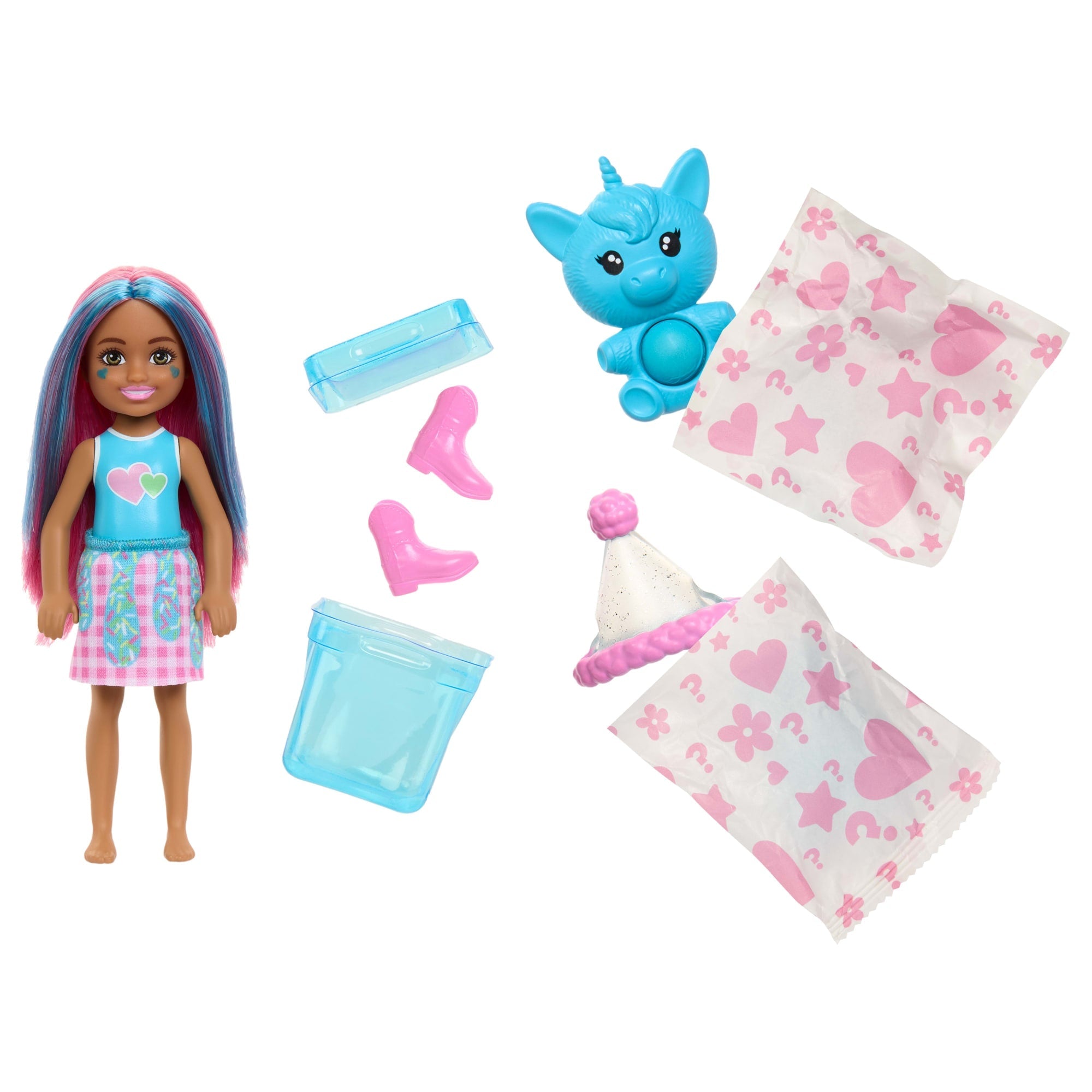 Kokulu Ve Renk Değişimi Özellikli Barbie Chelsea Pop Reveal Shakes Serisi Bebek (Stiller Çeşitlilik Gösterebilir)