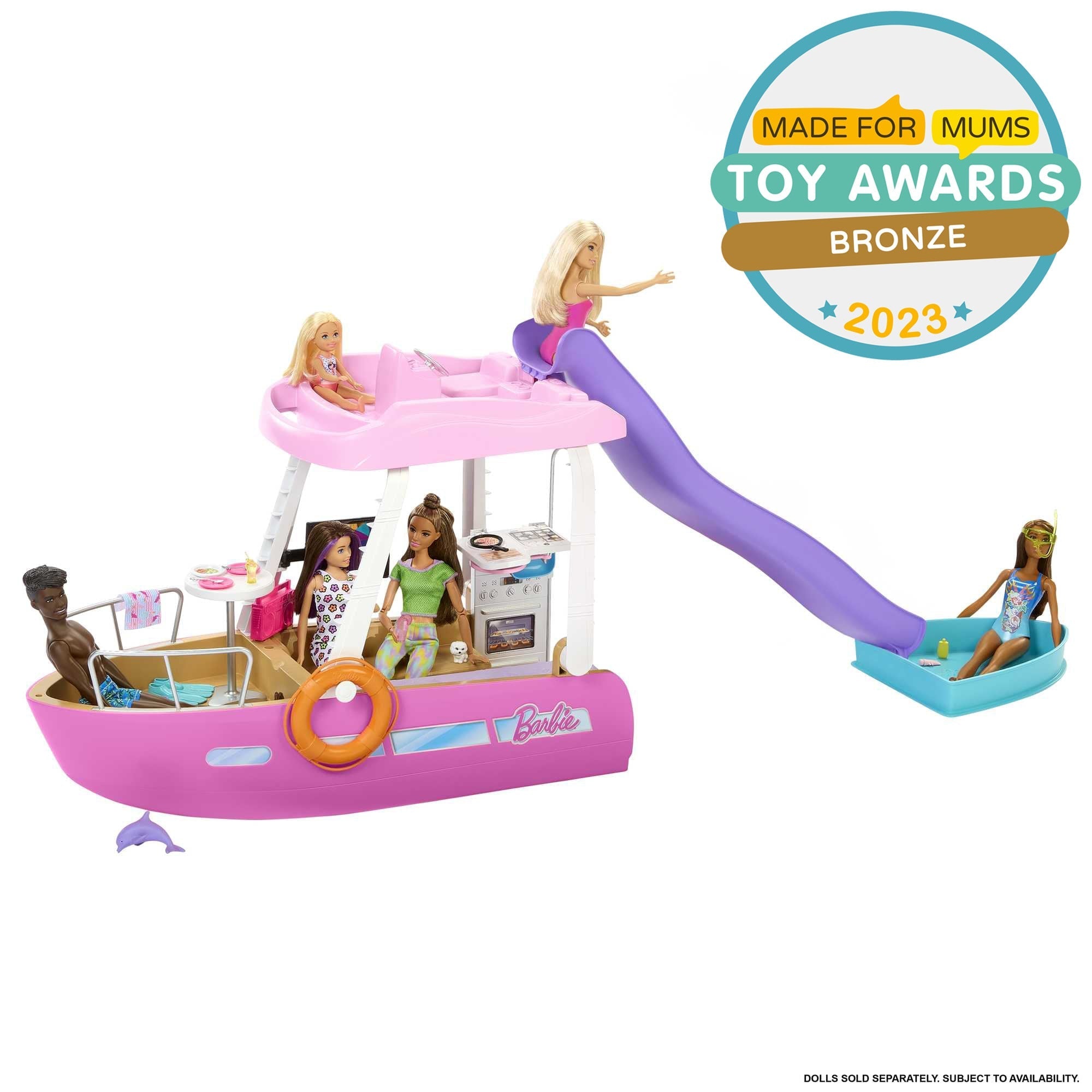 Barbie Dream Boat Playset With Pool, Slide And 20+ Accessories