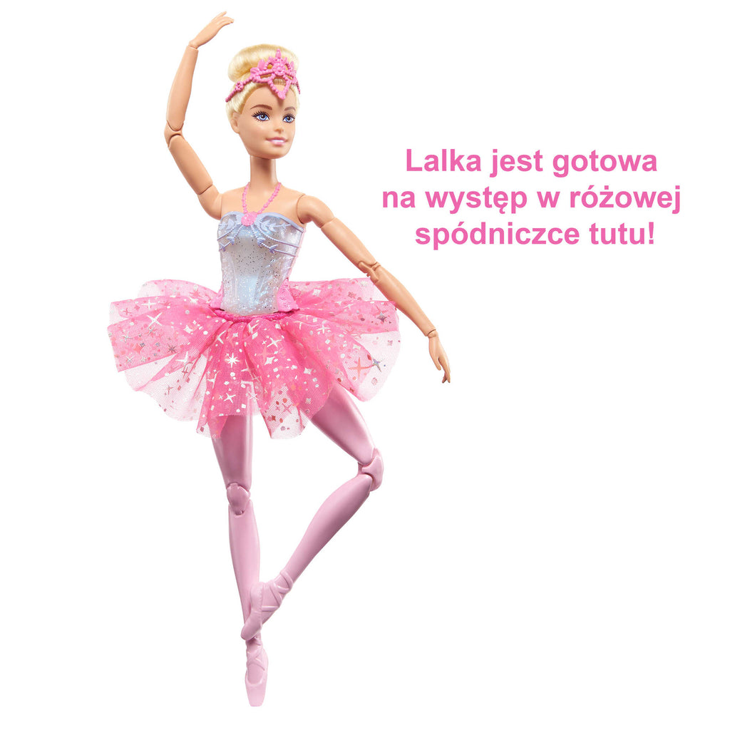 Barbie Baletnica Magiczne światełka Lalka Blondynka