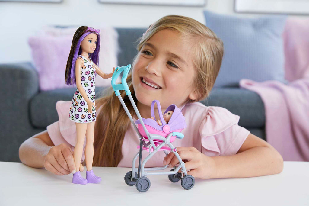 Barbie „Skipper Babysitters Inc.“-Puppe Und Kinderwagen-Spielset, Für Kinder Ab 3 Jahren