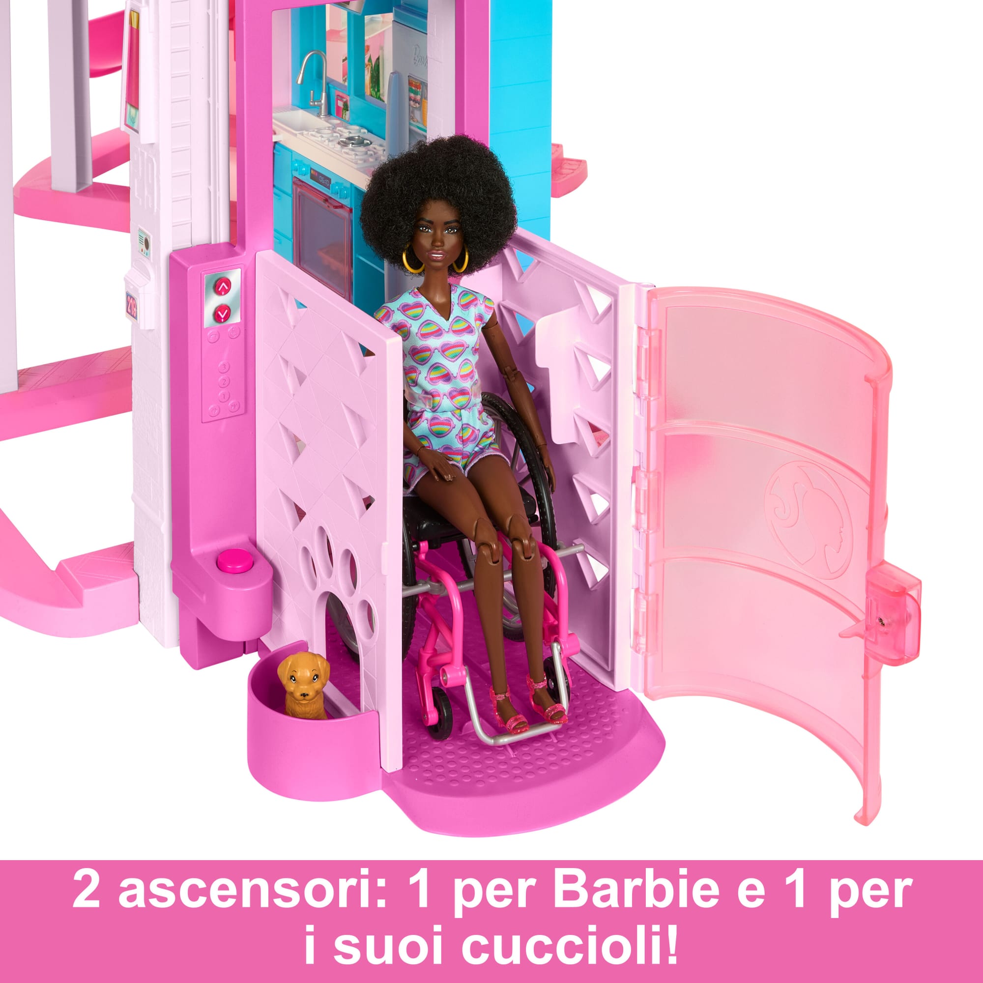 Barbie Casa Dei Sogni, Con Oltre 75 Oggetti, Festa in Piscina, Casa Delle Bambole Con Scivolo A 3 Piani