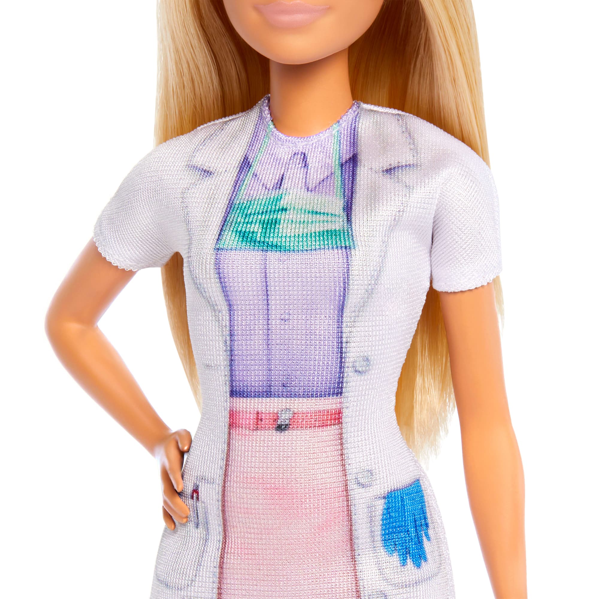 Barbie Zahnärztin-Puppe, Blonde Modepuppe, 1 Kinderpuppe, Medizinisches Untersuchungszubehör Und Passende Accessoires