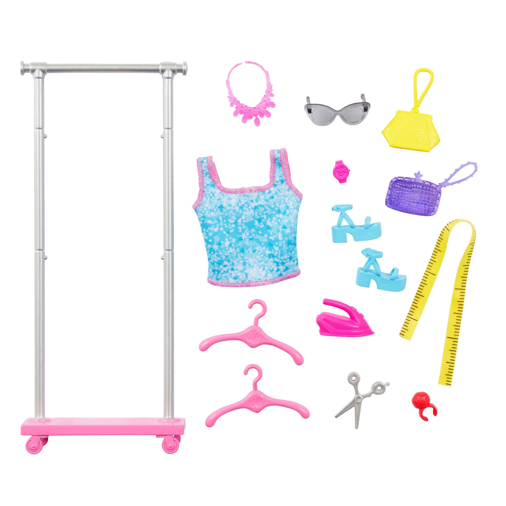 Barbie - Coffret Barbie Brooklyn Styliste - Poupée Mannequin - 3 Ans Et +