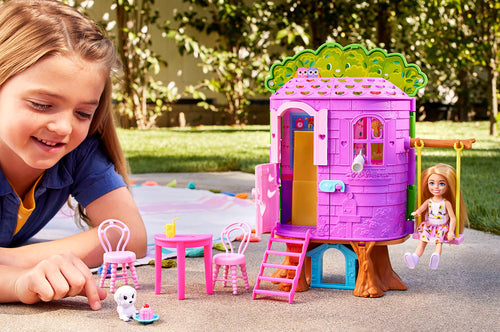 Barbie Chelsea Casa Del Árbol Set De Juego Para Muñecas +3 Años