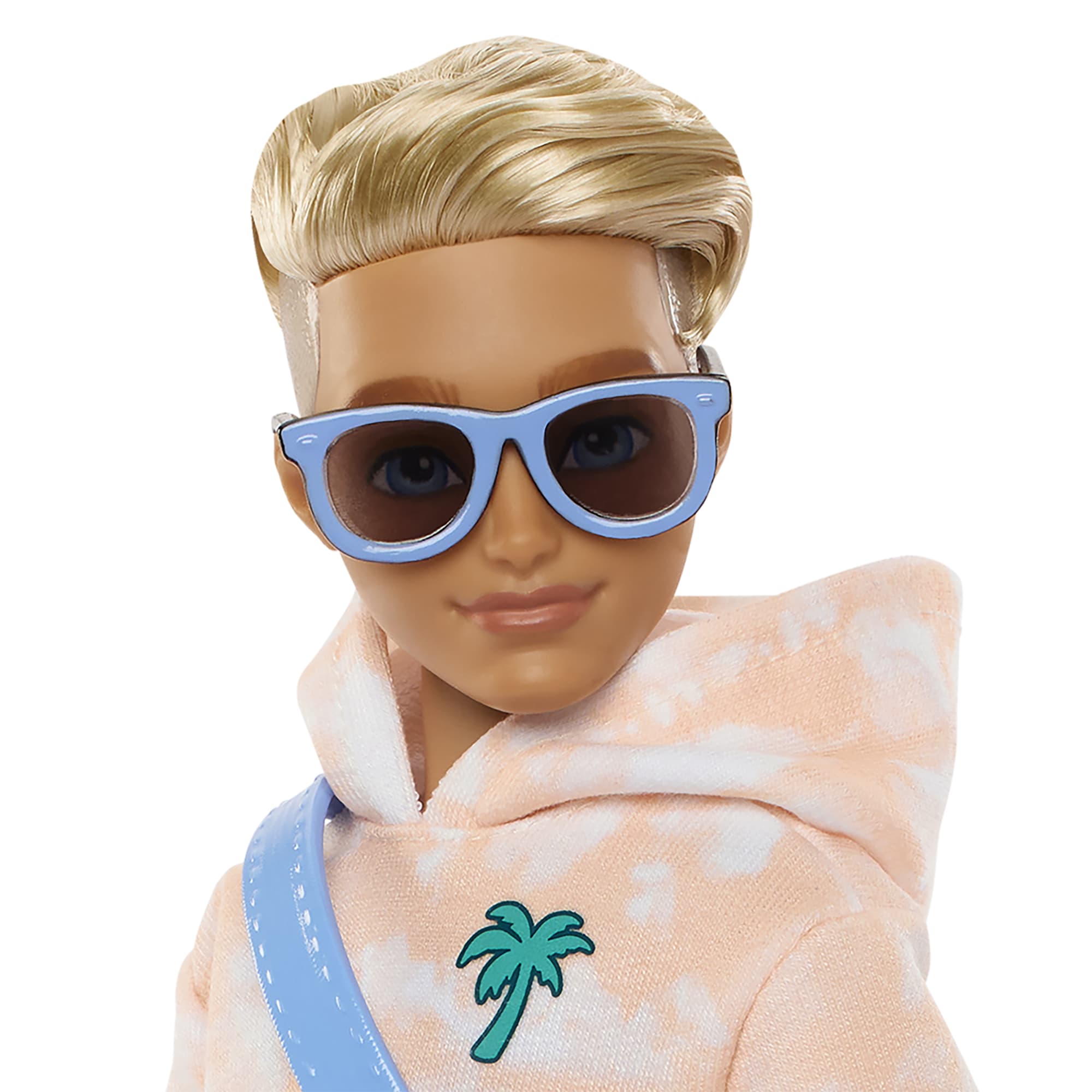 Muñeco De Moda Ken De Barbie Dream Besties Con 9 Accesorios Temáticos De Verano Y Monopatín