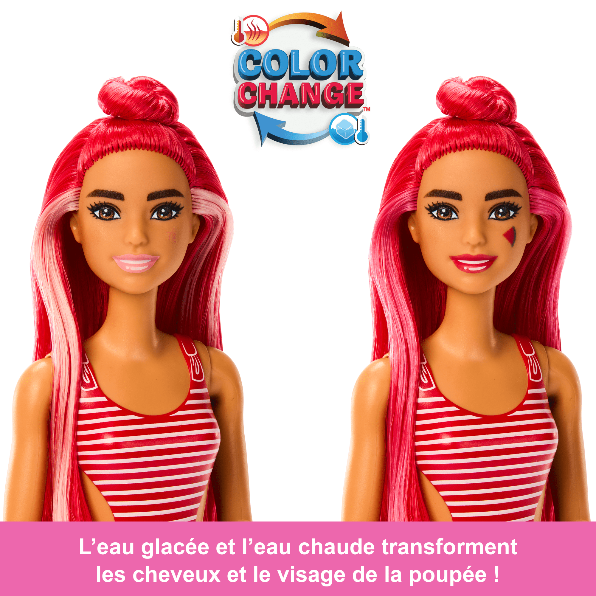 Barbie-Pop Reveal Série Fruit-Poupée Parfum Cocktail À La Pastèque