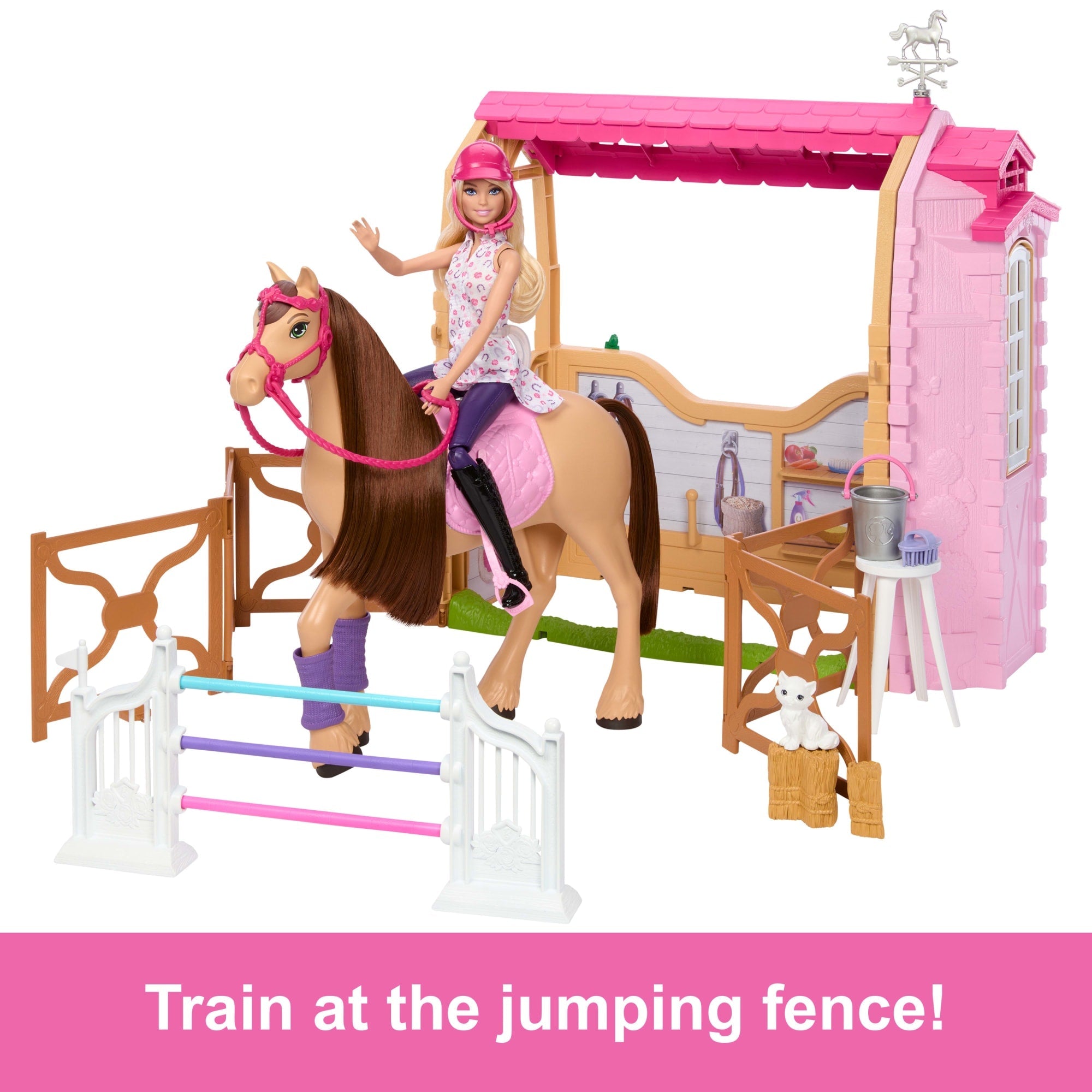 Barbie Mysteries The Great Horse Chase Playset Di Stalla Con Bambola, Cavallo Giocattolo E Accessori, Oltre 25 Pezzi