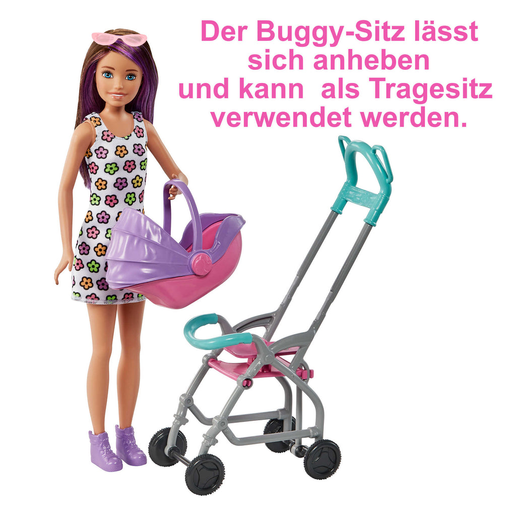 Barbie „Skipper Babysitters Inc.“-Puppe Und Kinderwagen-Spielset, Für Kinder Ab 3 Jahren