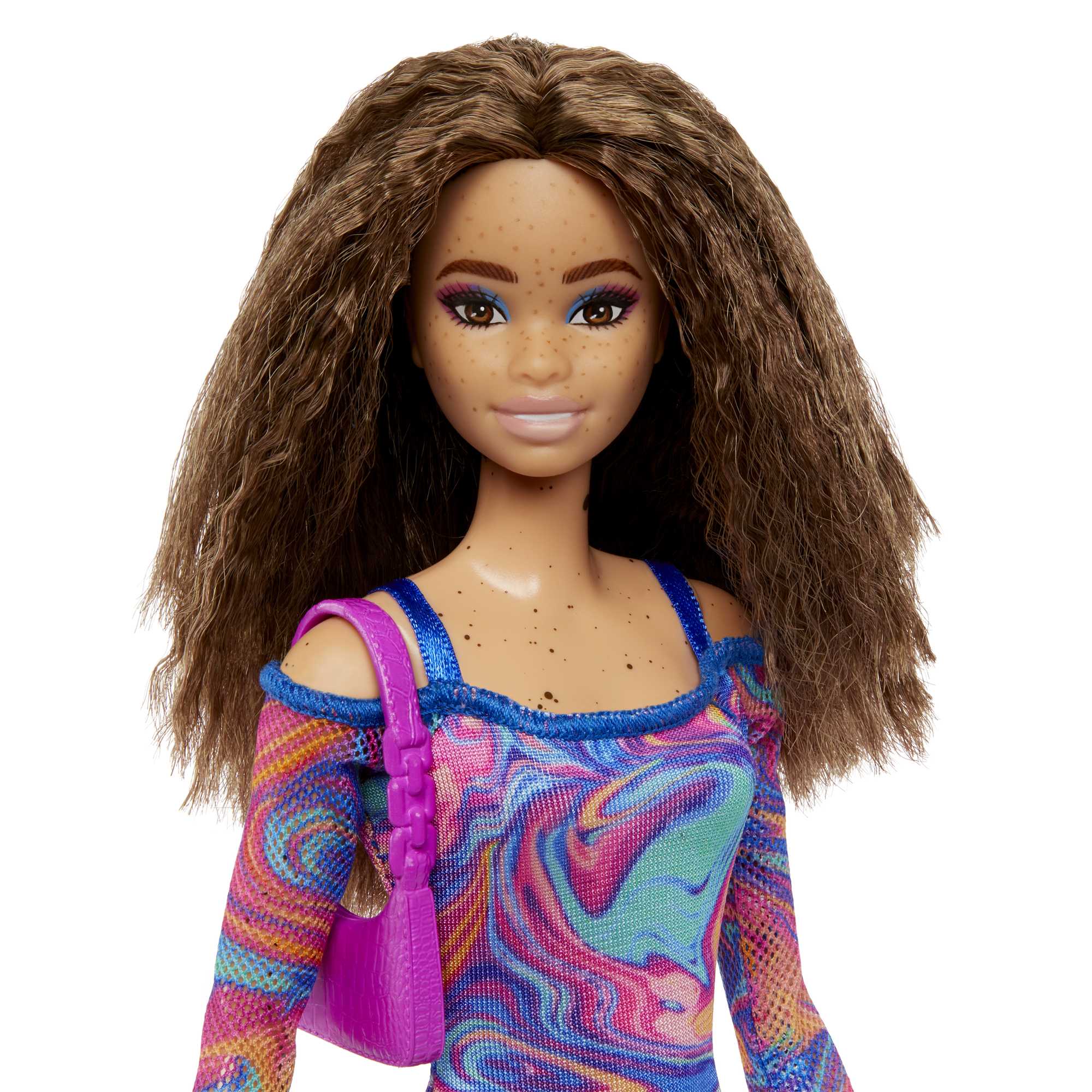 Barbie - Barbie Fashionistas 206 Avec Cheveux Crépus - Poupée Mannequin - 3 Ans Et +