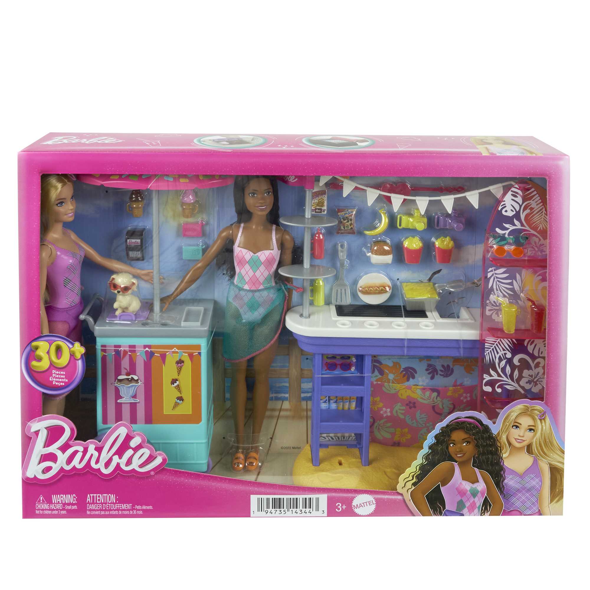 Barbie-Promenade En Bord De Mer-Coffret Avec Poupées Barbie