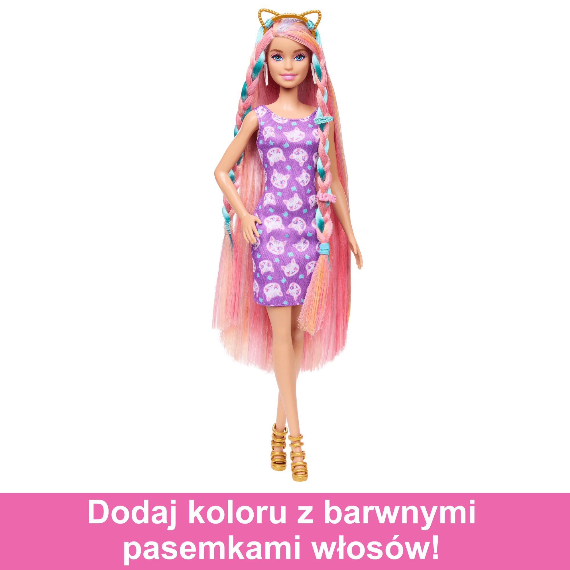 Barbie Zabawa włosami Lalka z akcesoriami