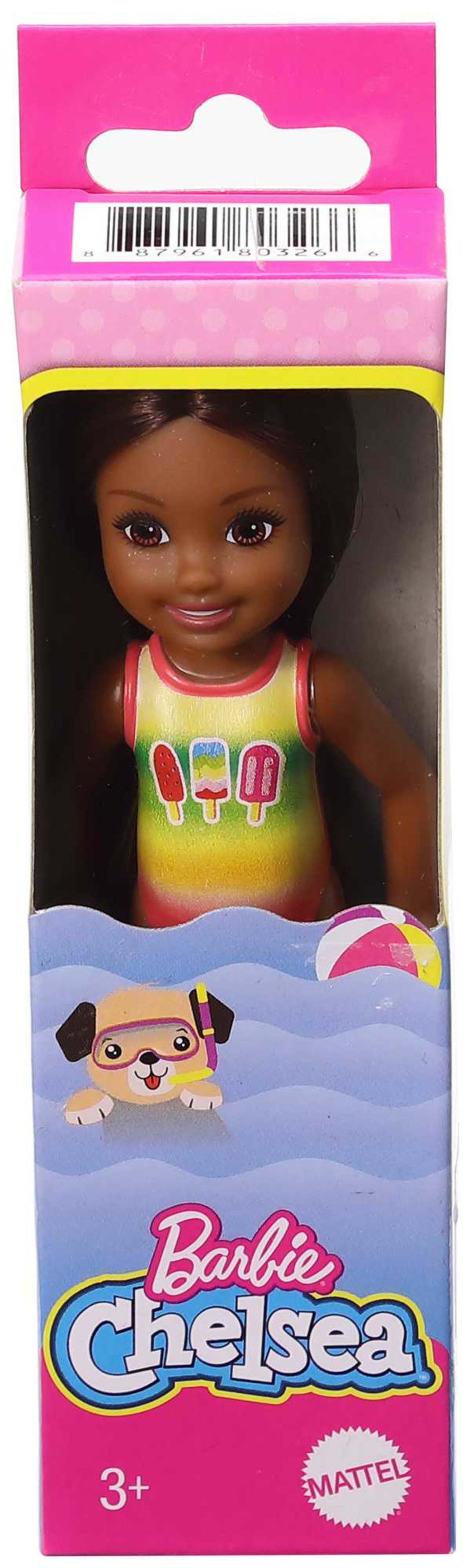 Bambola Chelsea Di Barbie Club Beach, 15 Cm