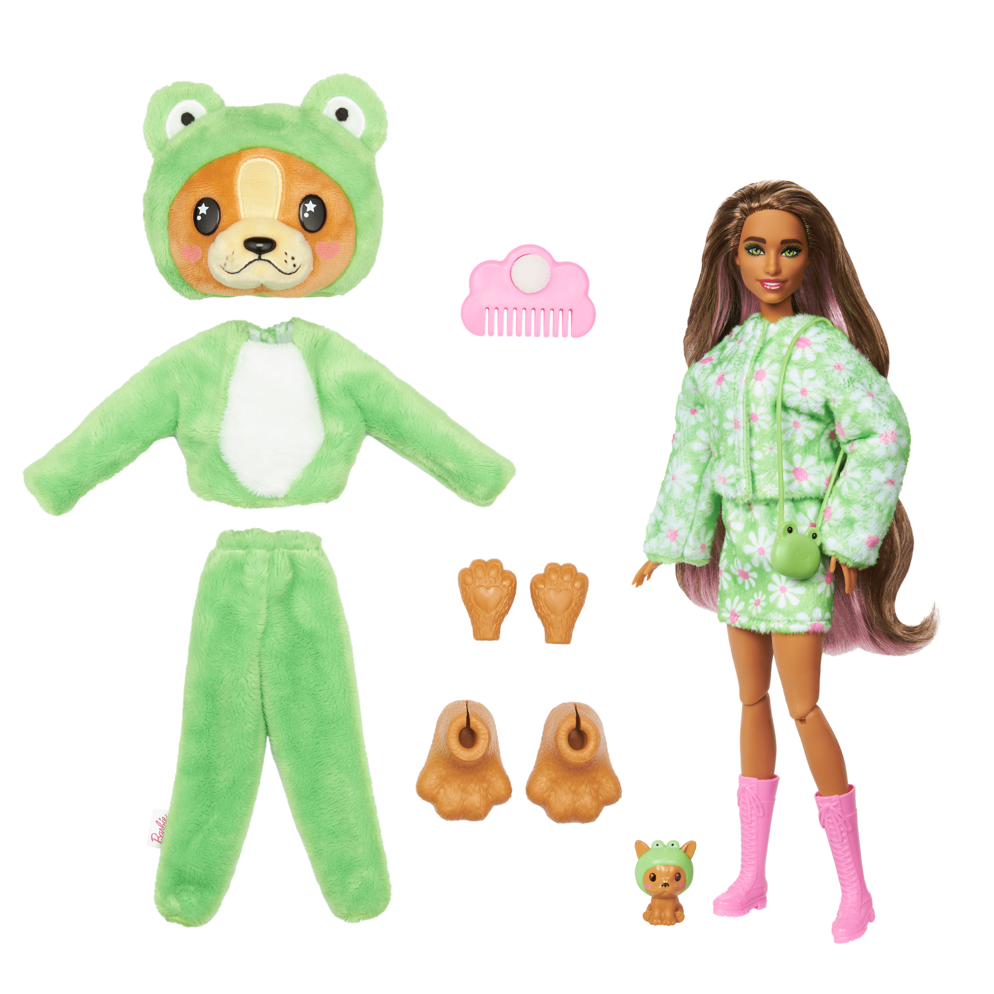 Barbie-Cutie Reveal-Poupée Sur Le Thème Des Costumes, Chiot Grenouille