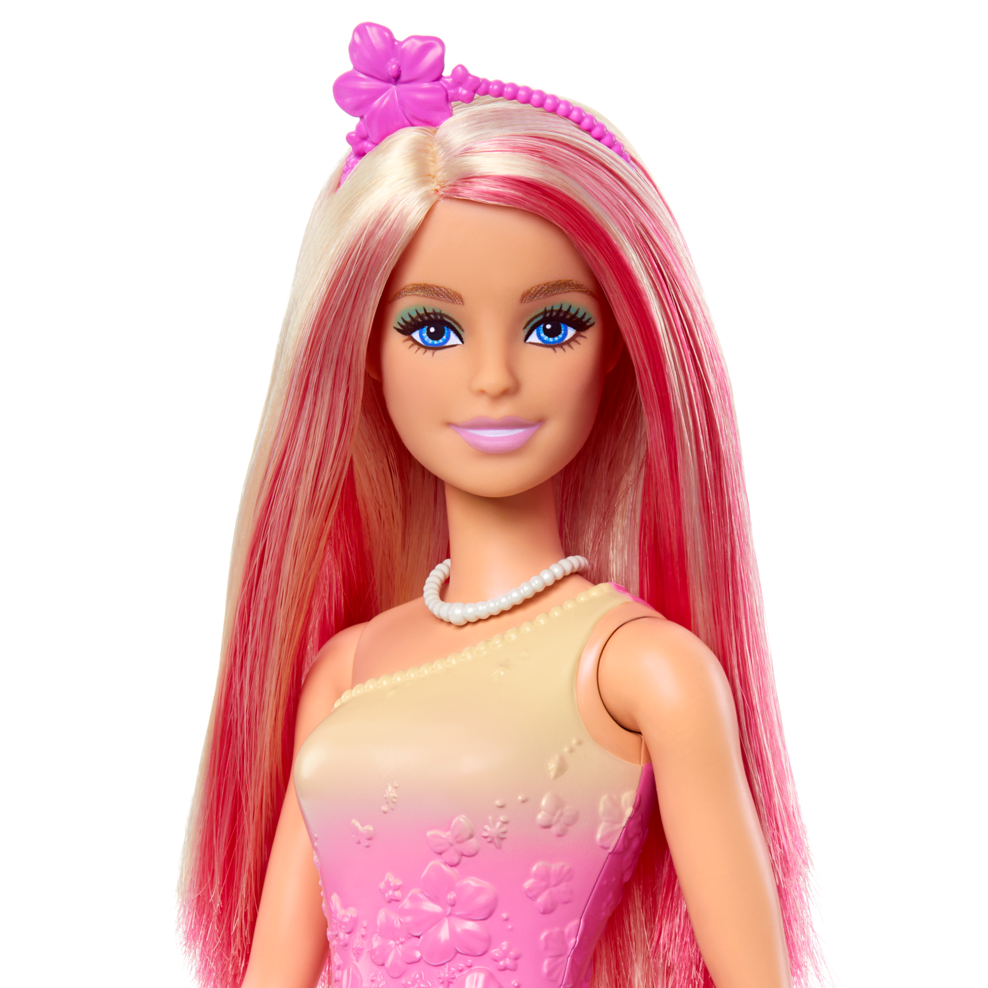 Barbie Muñeca Princesa Falda Mariposas Rosa