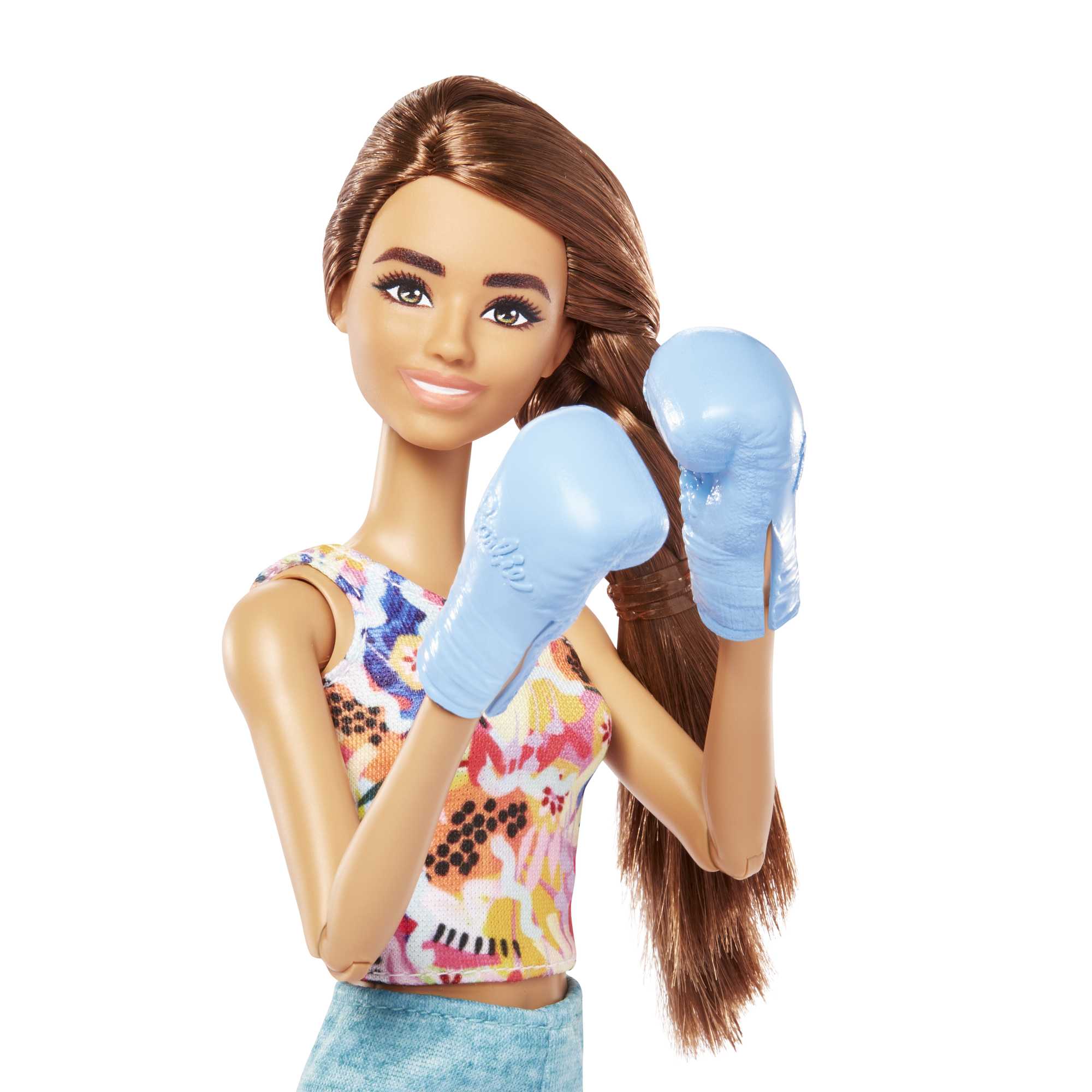 Yavru Köpeği, Spor Kıyafetleri, Patenleri Ve Tenis Raketiyle Barbie Bebek