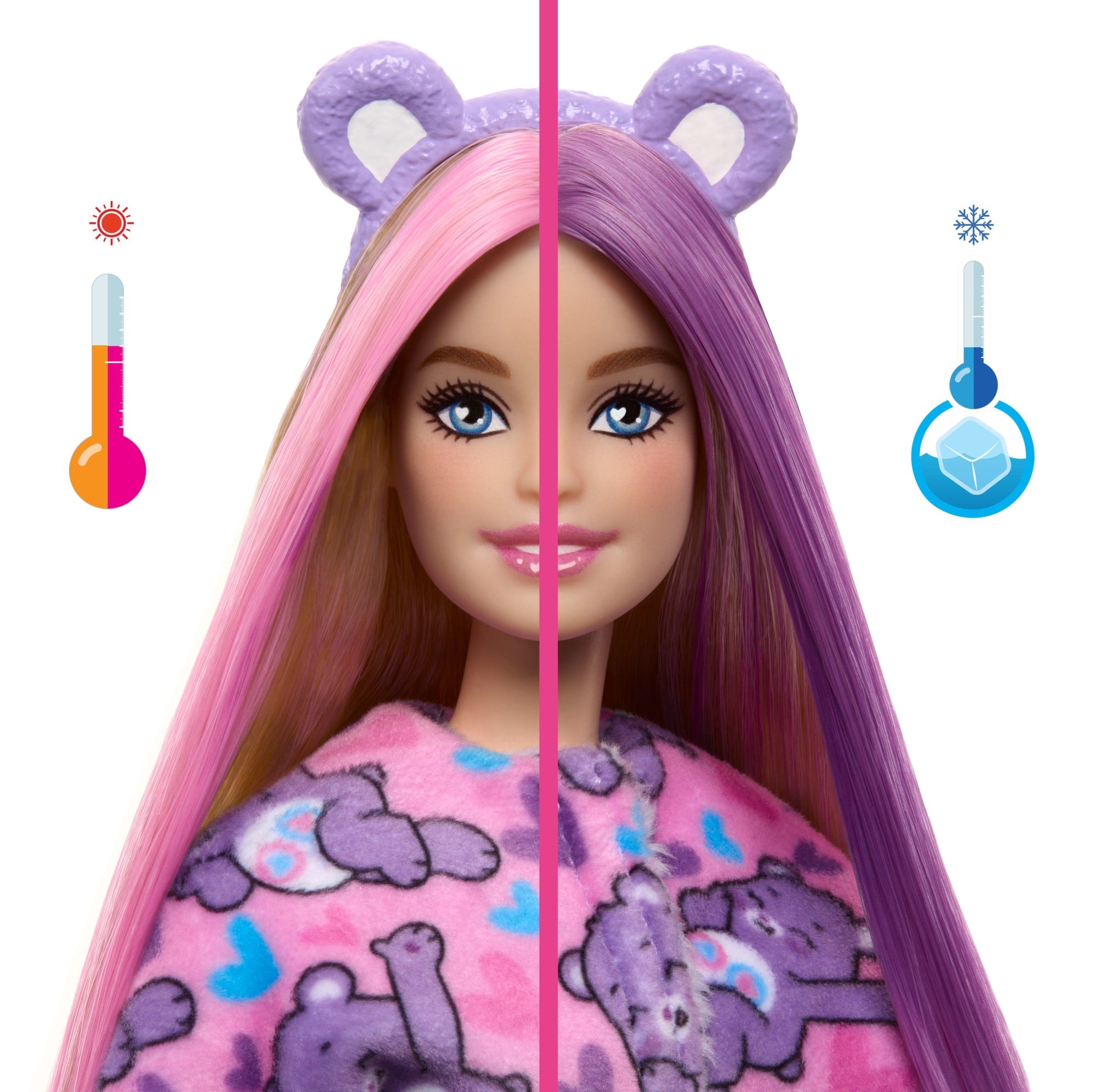 Muñeca Barbie Cutie Reveal De La Colección Care Bears Con Accesorios, Viene Con Un Disfraz De Peluche De La Osita Generosa Y 10 Sorpresas