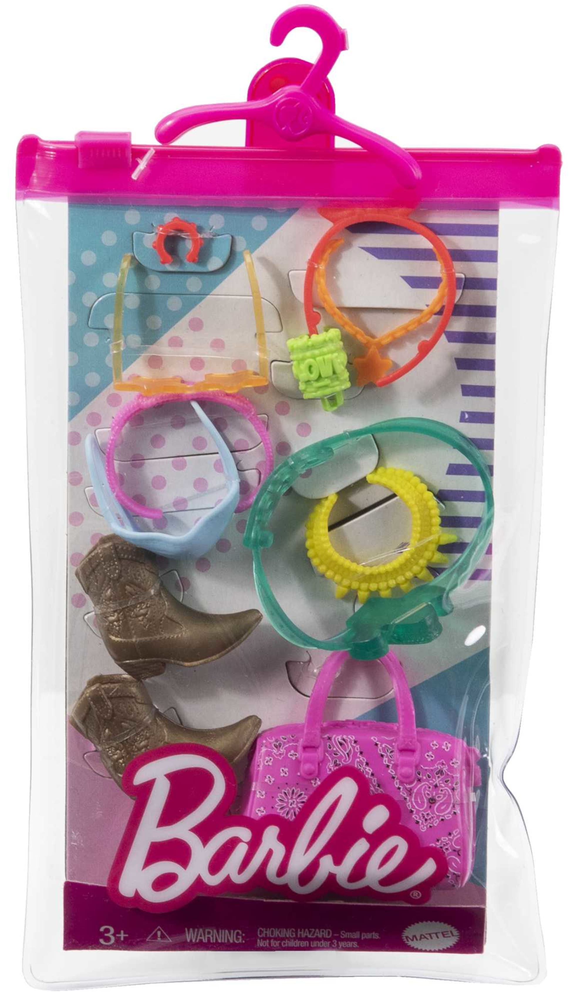 Barbie Accessori Assortimento Con 11 Pezzi A Tema Che Arricchiscono Le Storie Con Le Bambole Barbie