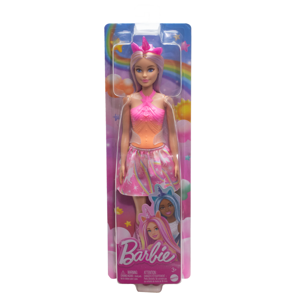 Barbie Unicorn Dolls With Fantasy Hair, Ombre Outfits And Unicorn Accessories